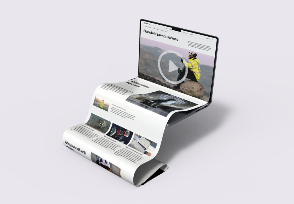 Image of a webpage that is rolling out of a computer screen